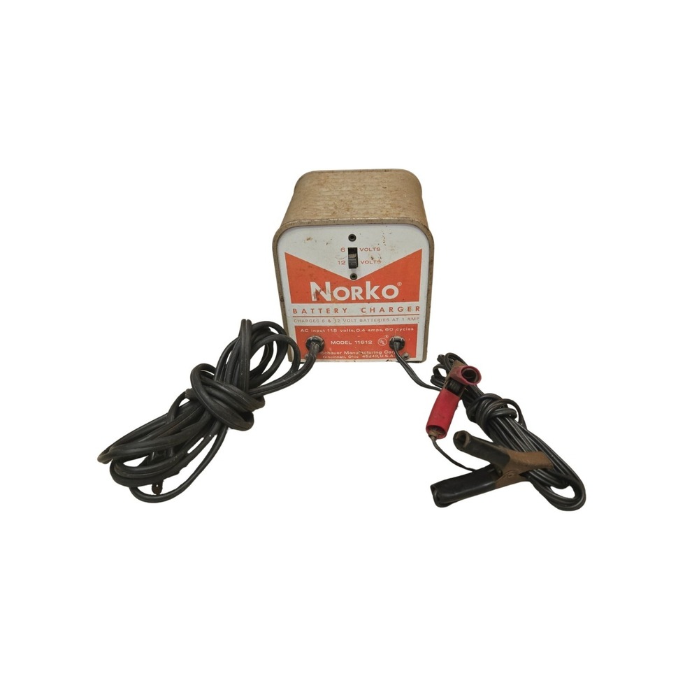 Norko MOTORCYCLE/AUTOMOBILE 1‎ AMP 6V/12V BATTERY CHARGER MODEL 11612 Schauer